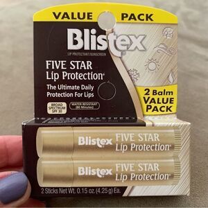 Blistex Lip Protection 2 Balm Value Pack NWT